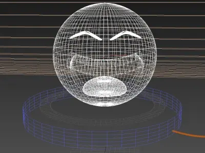 Emoji Lamp - Funny face 3D model