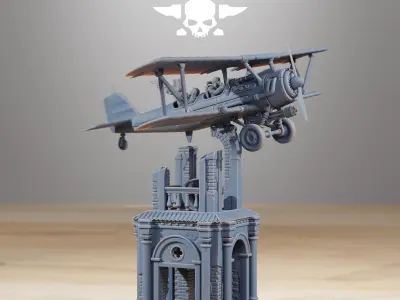 GrimGuard SF-14A Biplane 3D print model