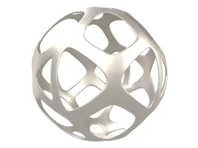 Abstract Sphere v11 002 Low-poly 3D model