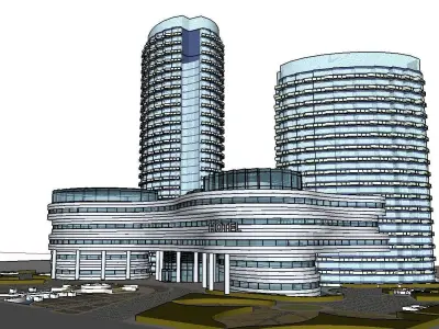 vacation spot-Resort-Fashion Leisure Hotel-0145 3D model