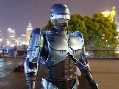 RoboCop rigged model 3D model