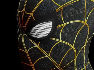 spider man no way home suit 3D model