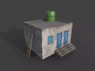 Small Village House Low-poly 3D model