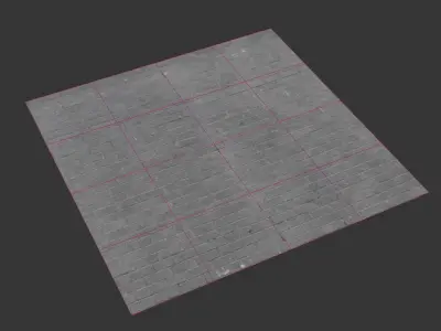 Ultra realistic Tiles Floor Scan 3D model get