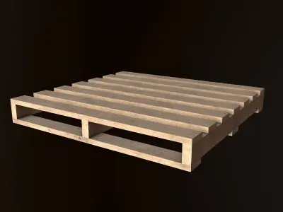 Shipping Pallet - PBR Game Ready Low-poly 3D model