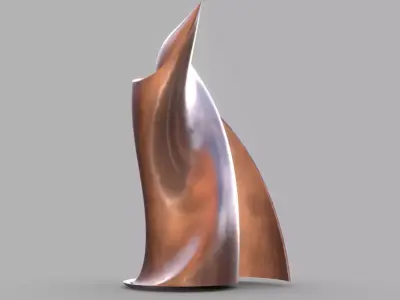 Weird Building Copper 3D model