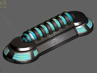 Satellite City Objects - Battery 11 3D model