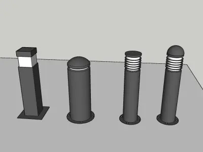 Bollards 3D print model