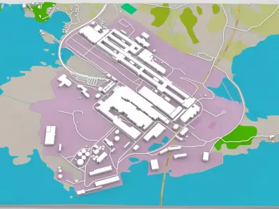 Hydro Aluminium Karmoy Hydrovegen Havik Norway 3D model