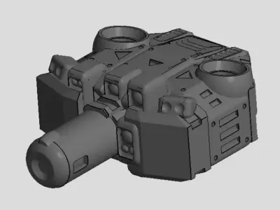 CHIBI-TECH SD - CHIMERA-B PBC TURRET CORE 3D print model