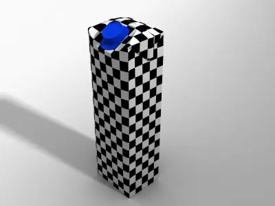 Juice Pack Low-poly 3D model