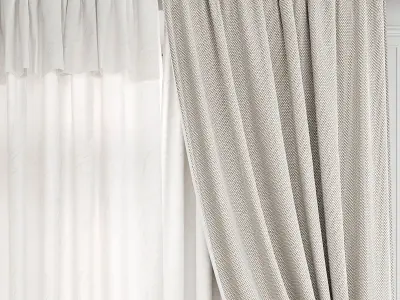 Curtain Set 494C 3D model