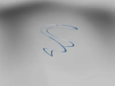 Water Curve Low-poly 3D model