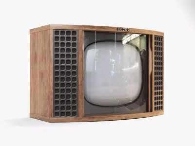 Vintage Decca Television Unit 3D model