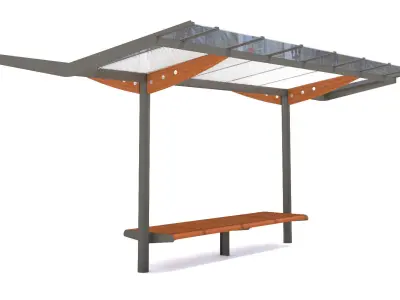 MMCite Regio Bus Shelter Collection 3D model