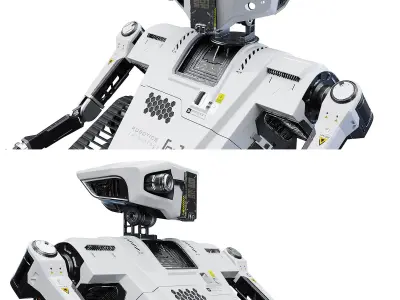 Robot Rt model 1-0 High-Poly 3D model