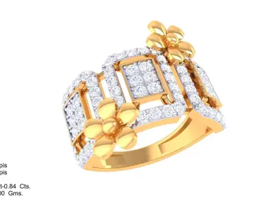   Women Ring MTL 3dm STL OBJ FBX Details 3D print model get