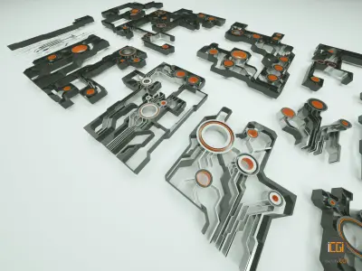 Tech shapes-TS1 kit 3D model