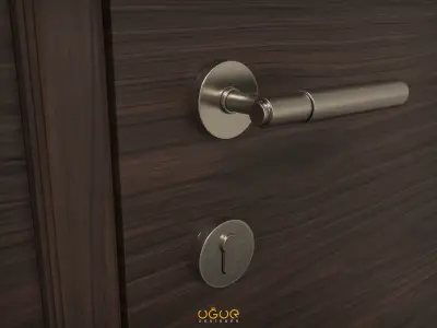 Door 3d Model modern front Free 3D model