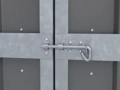 Medium Garden Shed High Poly 3D model