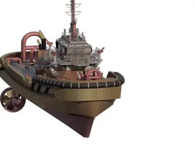 US WORKING BOAT 3D model