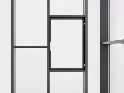 Panoramic glazing Stained glass 73 Low-poly 3D model