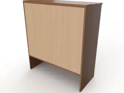 commode 17 Low-poly 3D model