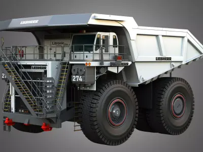 T274 - Off-Highway - Mining Dump Truck 3D model