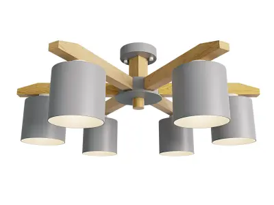 Modern chandelier 3D model 4
