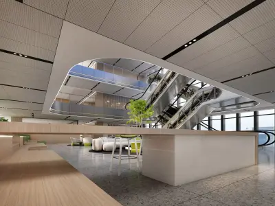 atrium Low-poly 3D model