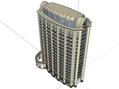 vacation spot-Resort-Fashion Leisure Hotel-0200 3D model