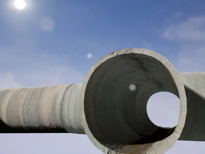 Sewerage Construction kit  Low-poly 3D model