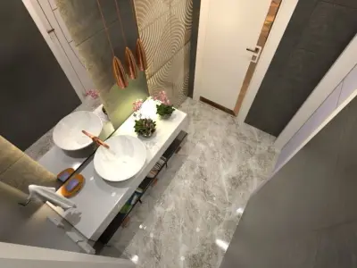 moderne small bathroom 3D model