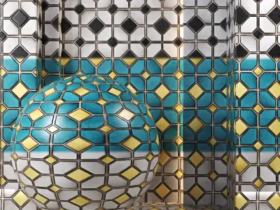 4K Mosaic Tiles Textures Set 01 - PBR Ready Texture