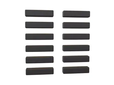 I Ching Hexagrams 2 kun v1 001 Low-poly 3D model