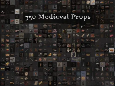 750 Medieval Props Pack