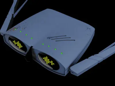 WIFI Router Robot Drone 3D model