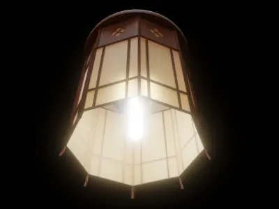 Ceiling Lamp Low-poly 3D model