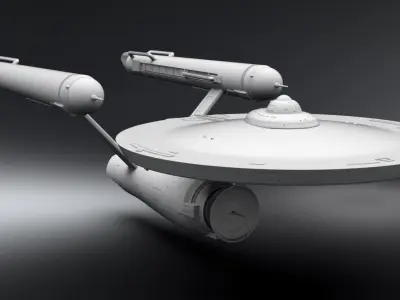 NCC 1701 Scale model 3D print model