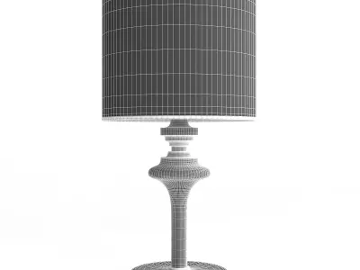 Black Table Lamp 3D model