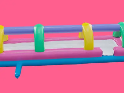 Inflatable Runner Bouncy Low-poly 3D model