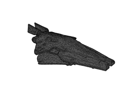 SciFi Starship Explorer MKI Low-poly 3D model