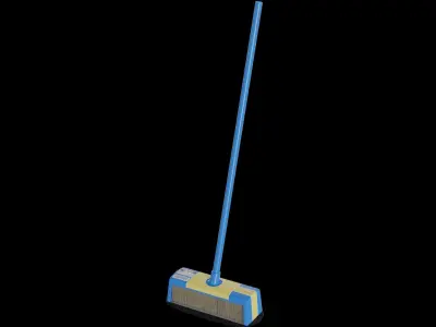 Brooms mops and window squeegees Broom 3D model