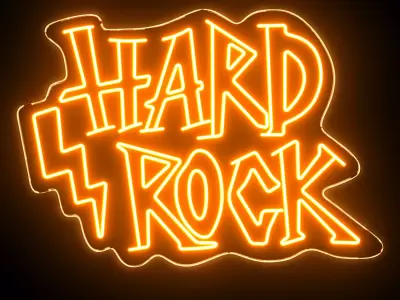 Hard Rock Neon Sign 3D model