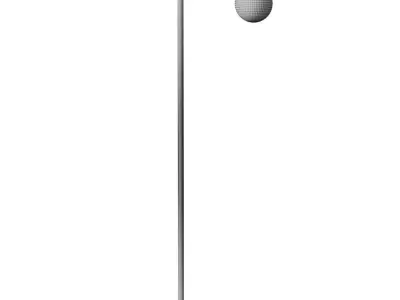 Floor lamp Endo chrome 3D model