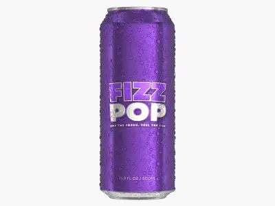  Standard Soda Can With Droplets 500ml V2 