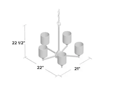 Light Sphere Chandelier 3D model