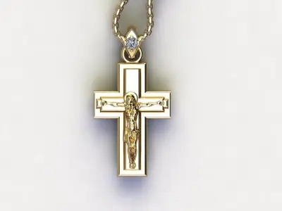 Jesus Pendant New Cad Design 3D model