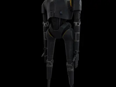 K2SO from Rogue one Low-poly 3D model