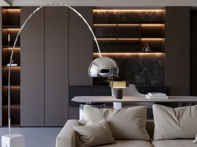 Apartment interior scenes     3D model 21